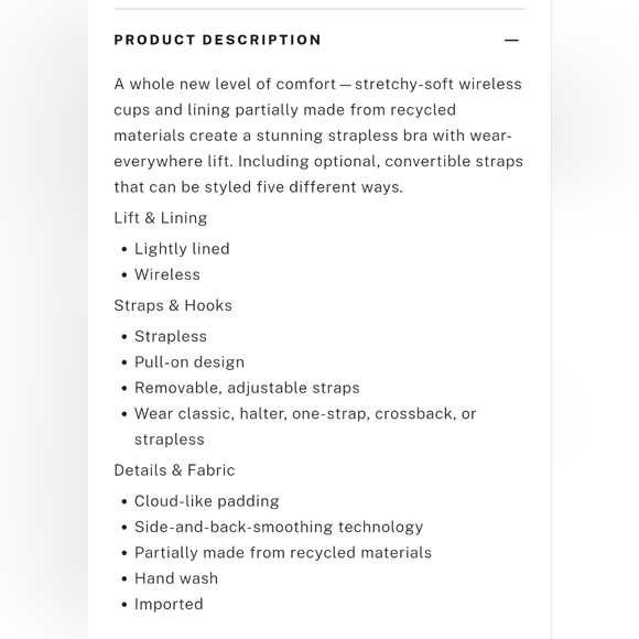 Victoria's Secret Wireless Strapless Bra - Picture 5 of 7